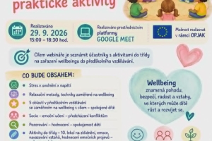 Wellbeing v mateřské škole, dětské skupině, družině – praktické aktivity  - webinář 